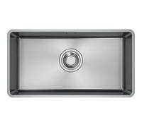 Franke Fregadero de cocina de acero inoxidable (cepillado) con un solo cuenco Maris Quiet MQX 110-82 - 122.0694.479