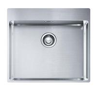 Franke Fregadero de cocina de acero inoxidable (seda) con caja individual BXX 210-54 TL 127.0369.295, color gris