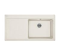 FRANKE Fregadero de cocina de granito (fragranita) con un solo cuenco Mythos MTG 611-color crema izquierda 114.0283.906, 1000 x 515mm