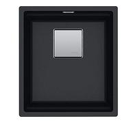 Franke - Fregadero de fragancia a una cubeta KNG 110-37, acabado negro de 37 x 42 cm.
