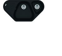 Franke Fregadero De Fragranit AZG 661-96 E Negro Mate Con Perilla De Cromo