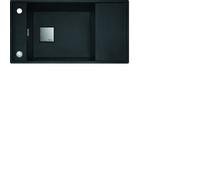 Franke Fregadero De Fragranit FSG 611-88 BlackMatt Con Botón De Acero Inoxidable