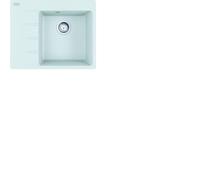 Franke Fregadero Fragranit CNG 611-62 A Glacier Con Perilla De Acero Inoxidable