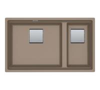 Franke Kubus 2 KNG 160-46-21 - Fregadero Fragranite Dos Cubetas Mueble 80cm