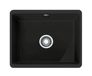 Franke Kubus KBK 110-50 Fraceram 126.0442.605 - Fregadero empotrable, color negro mate