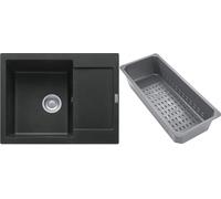 Franke Maris fregadero de granito con bandeja escurridora 62x50 cm gris/grafito/ónix 114.0741.967