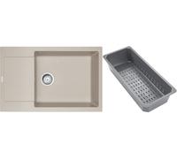 Franke Maris fregadero de granito con bandeja escurridora 78x50 cm beige 114.0741.973