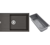 Franke Maris fregadero de granito con bandeja escurridora 78x50 cm gris/grafito/ónix 114.0741.974