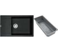 Franke Maris fregadero de granito con bandeja escurridora 78x50 cm gris/grafito/ónix 114.0741.975