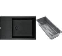 Franke Maris fregadero de granito con bandeja escurridora 78x50 cm gris/grafito/ónix 114.0743.092