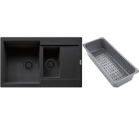Franke Maris fregadero de granito con bandeja escurridora 78x50 cm gris/grafito/ónix 114.0743.094