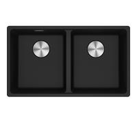 Franke Maris MRG 120-35-35 - Fregadero 2 cubetas Onyx bajo encimera