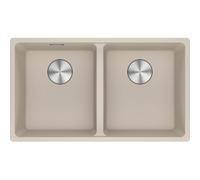 Franke Maris MRG 620-35-35 - Fregadero 2 cubetas café crema mueble 80cm