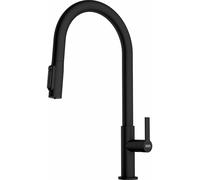 Franke Maris Slim Clear Water J Pull-Out grifo de cocina de pie negro 120.0730.911