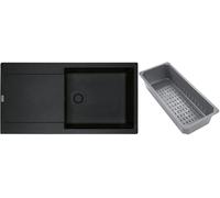Franke Maris zlewozmywak granitowy z wkładką ociekową 97x50 cm onyx 114.0743.093