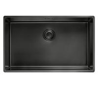 Franke Mythos Masterpiece BXM 210/110-68 - Fregadero de acero inoxidable (127.0650.364), color antracita