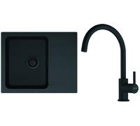 Franke Orion fregadero con grifo negro/negro 1430.733.330