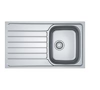 Franke Skx 611-86, 860x500mm, Tamiz Como Drehknopfventil, Acero Inox Cepillado