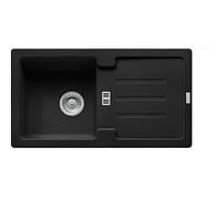 FRANKE STRATA STG 614-78 Fregadero de cocina, empotrado, Fregadero empotrado, Fregadero negro mate, 780 x 435 mm, 114.0657.828