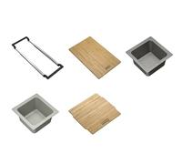 Franke Universal Accessory All-In Set 2: tabla de cortar, inserto de plástico, caja de plástico y puente telescópico 112.0655.482