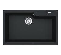 Franke Urban UBG 610-72 - Fregadero 1C encastre negro onyx mueble 80cm