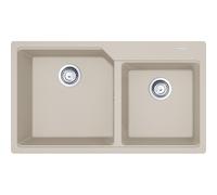 Franke Urban UBG 620-43-33 - Fregadero de 2 cubetas café crema mueble 90cm