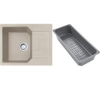 Franke Urban zlewozmywak granitowy z wkładką ociekową 62x50 cm orzechowy 114.0741.983