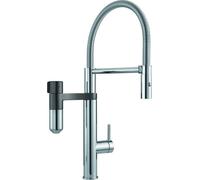 Franke Vital Semi-Pro Doble Chorro Cromo/Metal Gun Palanca