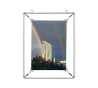 Franken BS1104 - Cuadro con tensor, color plata, 69,4 x 94,1 cm