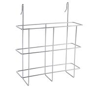 Franken BSAP - Bandeja para folletos (Din A4, 210 x 297 x 65 mm, 1 compartimento), color plateado