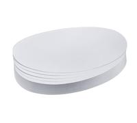 Franken - Fichas recordatorias circulares (9,5 cm de diámetro, 130 g/m2, 500 unidades), color blanco
