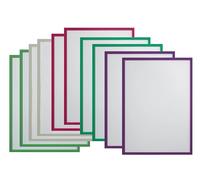 FRANKEN Frame It ECO ITH4M/10 89 - Portadocumentos magnético (A4, 10 unidades), varios colores