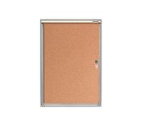 Franken FSKA1 X-tra - Vitrina para 1 documentos A4 (puertas correderas, 28 x 37 x 3,5 cm), color marrón