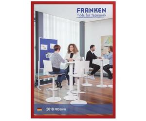 Franken ITSA 4S sostenedor 01 del documento A4, autoadhesivo doce y treinta y dos milímetros, de color rojo
