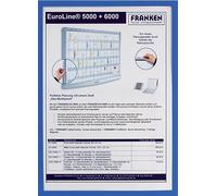 Franken ITSA5M 03 Frame It X-tra Line - Fundas para documentos (DIN A5, película rígida, 0,32 mm, mate), color azul