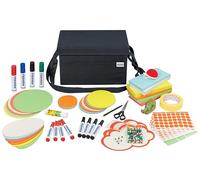 FRANKEN UMTT - Bolsa de moderación con tapa, con más de 2500 piezas, para entrenamiento y reuniones, oficina, hotel, universidad y escuela, con correas para los hombros, tela