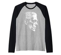 Frankenstein Mary Shelley Cita Amor Miedo Halloween Monster Camiseta Manga Raglan