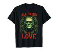 Frankenstein Necesito Amor | Grunge Horror Halloween Camiseta