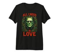 Frankenstein Necesito Amor | Grunge Horror Halloween Camiseta Premium