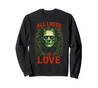 Frankenstein Necesito Amor | Grunge Horror Halloween Sudadera