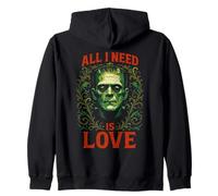 Frankenstein Necesito Amor | Grunge Horror Halloween Sudadera con Capucha