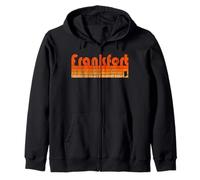 Frankfort, Indiana, estilo retro de los años 80 Sudadera con Capucha