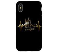 Frankfurt Skyline Heartbeat Alemán I Love Frankfurt Am Main Carcasa para iPhone X/XS