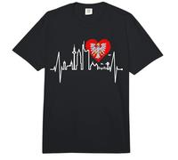 Frankfurt Skyline Heartbeat Alemán I Love Frankfurt Am Main Comfort Colors Adult Heavyweight T-Shirt