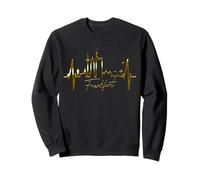 Frankfurt Skyline Heartbeat Alemán I Love Frankfurt Am Main Sudadera