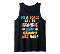 Frankie Cute Retro Girls Groovy Frankie Personalized Name Camiseta sin Mangas
