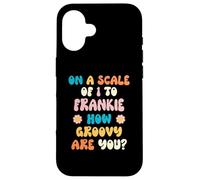 Frankie Cute Retro Girls Groovy Frankie Personalized Name Carcasa para iPhone 16