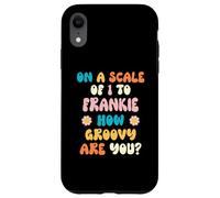 Frankie Cute Retro Girls Groovy Frankie Personalized Name Carcasa para iPhone XR