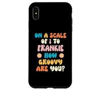 Frankie Cute Retro Girls Groovy Frankie Personalized Name Carcasa para iPhone XS MAX