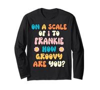Frankie Cute Retro Girls Groovy Frankie Personalized Name Manga Larga